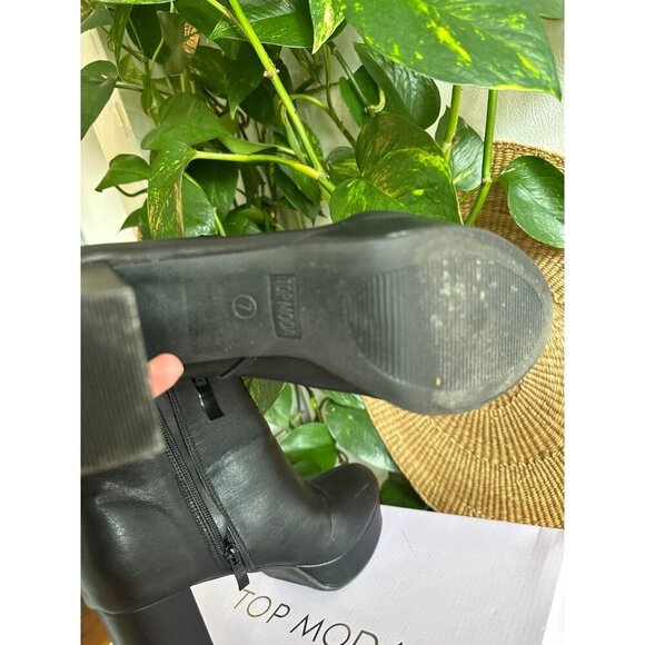 Top Moda women’s size 7 black boots - Picture 6 of 12